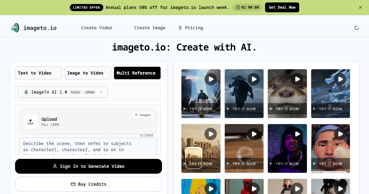 Convert Studio ImageTo AI for Image to Video, Editing and Conversion